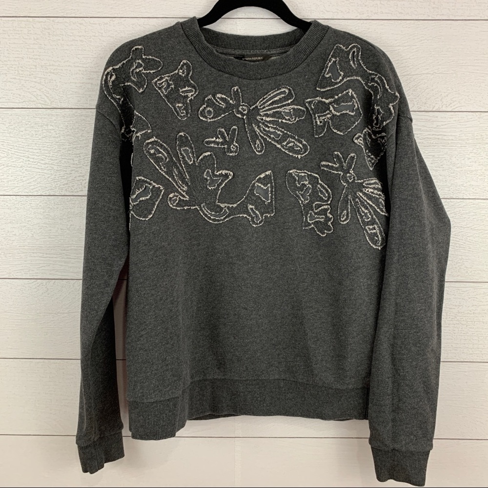Banana Republic Floral Sweatshirt